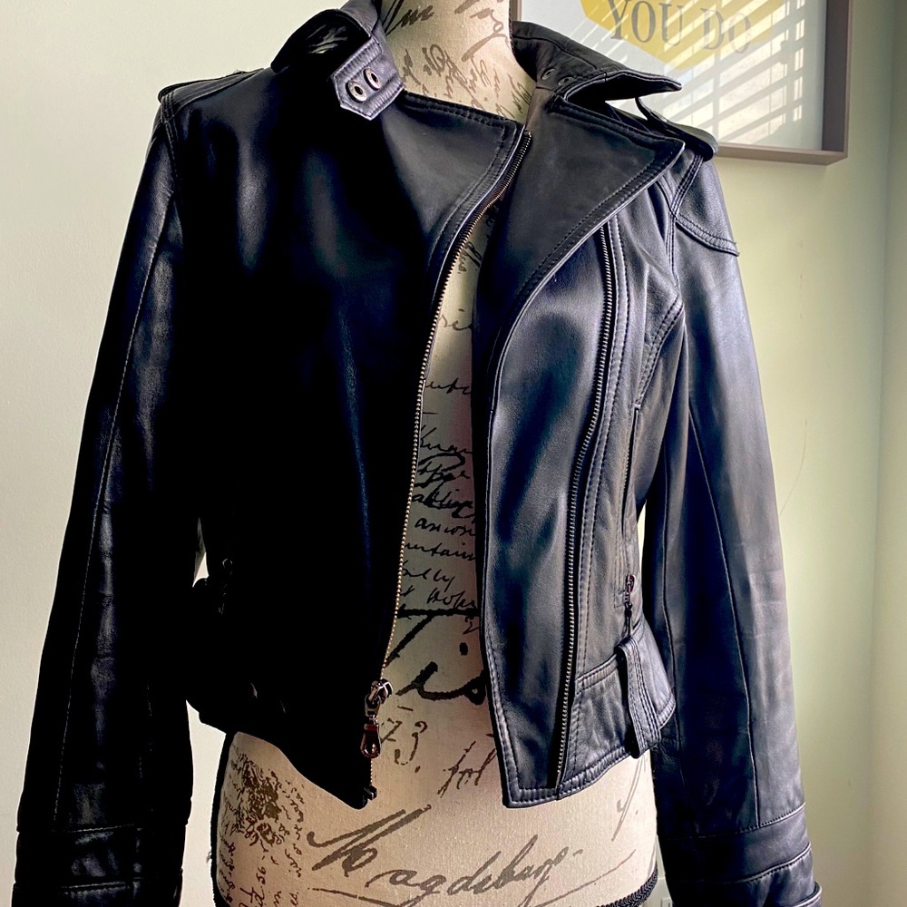 Dkny Leather Jacket - image 1